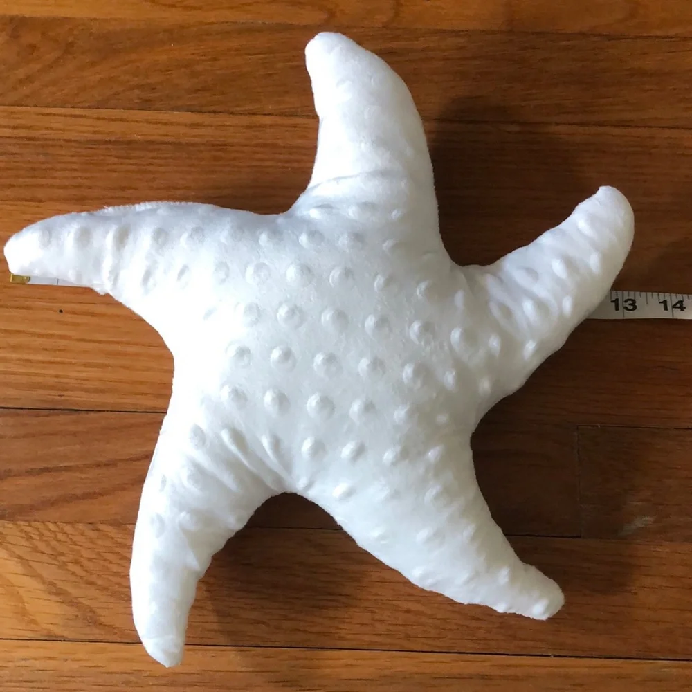 White Starfish Shaped Pillow